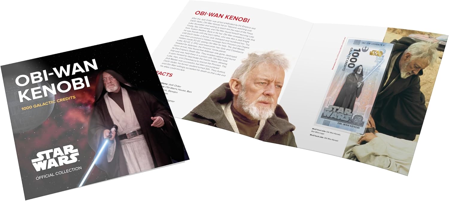 FANTASY CLUB Star Wars Trilogie Original OBI WAN Kenobi | Offizielles Merchandising | Limitierte Auflage mit goldenem Hologramm und UV-Effekten