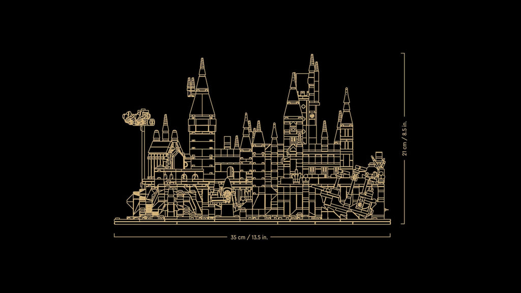 LEGO Harry Potter Hogwarts Castle and Grounds - Collectible Set for Adults including Main Tower & Astronomy Tower, Chamber of Secrets & Architect Minifigure - 76419