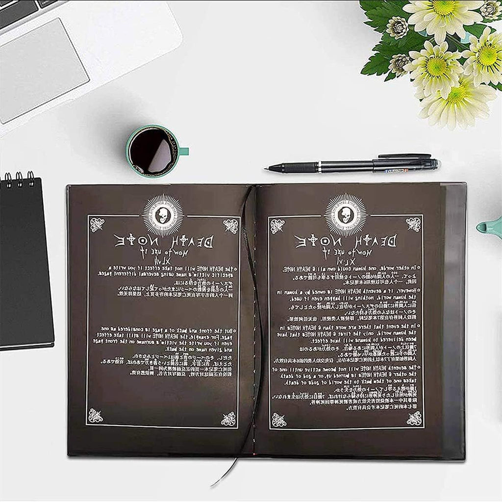 Death Note-Notizbuch mit Federstift, Mode-Anime-Thema Death Note-Cosplay-Notizbuch, Kann als Tagebuch und Notizbuch verwendet werden…