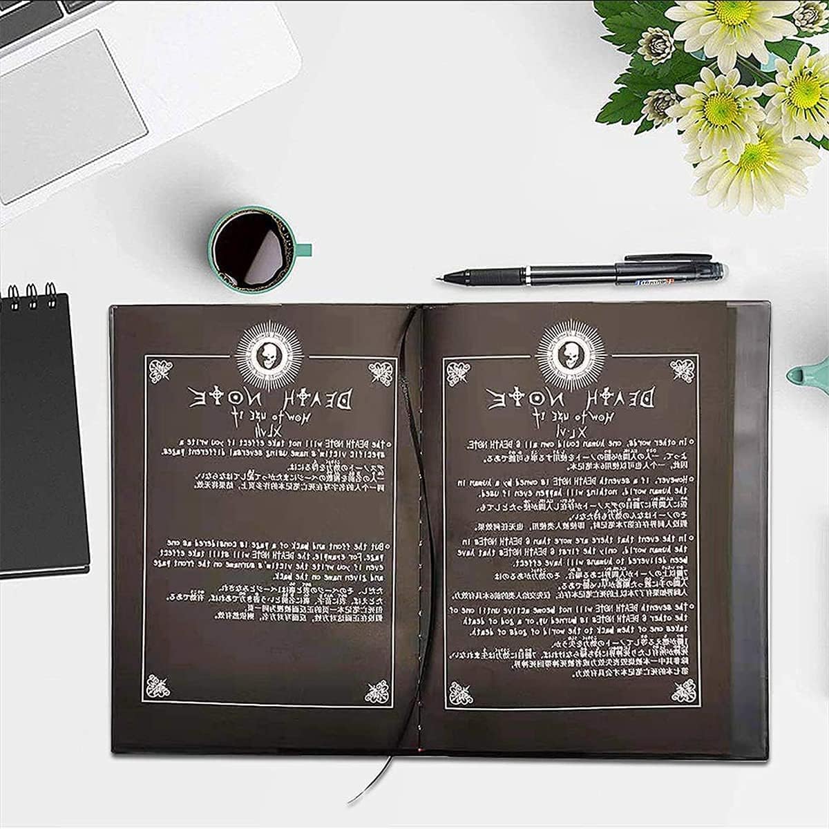 Death Note-Notizbuch mit Federstift, Mode-Anime-Thema Death Note-Cosplay-Notizbuch, Kann als Tagebuch und Notizbuch verwendet werden…