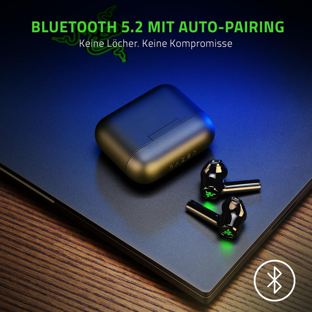 Razer Hammerhead HyperSpeed - Drahtlose Multiplattform-Gaming in ear Kopfhörer für Xbox (True Wireless Gaming Earbuds mit HyperSpeed Wireless & Bluetooth 5.3, Chroma RGB) Schwarz