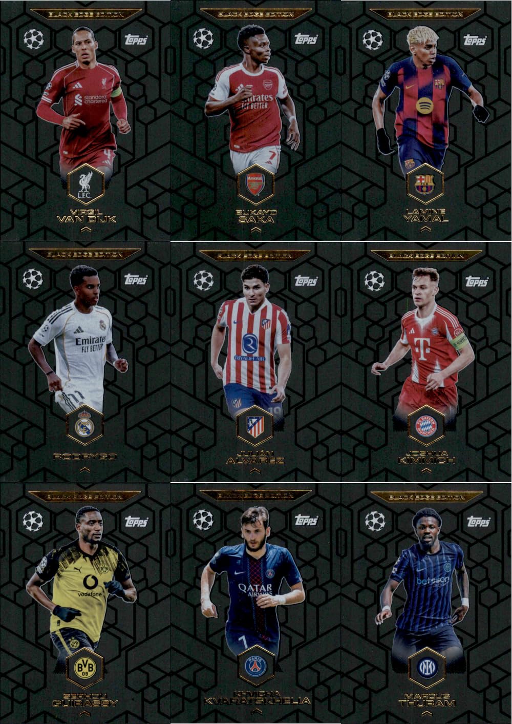 Bundle mit Topps Match Attax Champions League 2025/26 Trading Cards + Exklusive Collect-it Hüllen (Alle 4 Ball Master Karten)