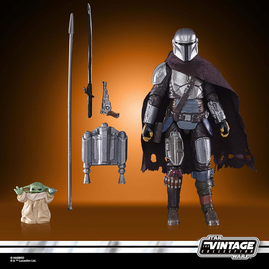 Hasbro Star Wars The Vintage Collection Mandalorian's N-1 Starfighter, Action-Figur (9,5 cm) und Fahrzeug zu The Mandalorian