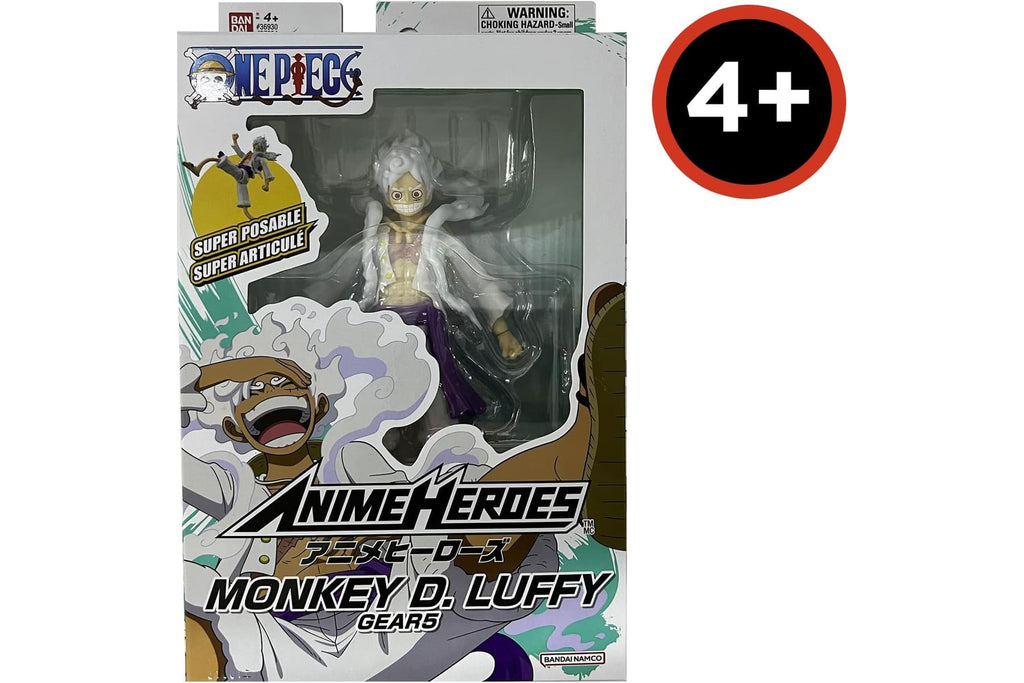 BANDAI – Anime Heroes – One Piece Figur – Lorenor Zorro 17 cm Three Sword Style – Offizielle Lizenz One Piece – Bewegliche Manga Figur Zorro 3 Schwerter – Spielzeug für Kinder ab 4 Jahren – 37052