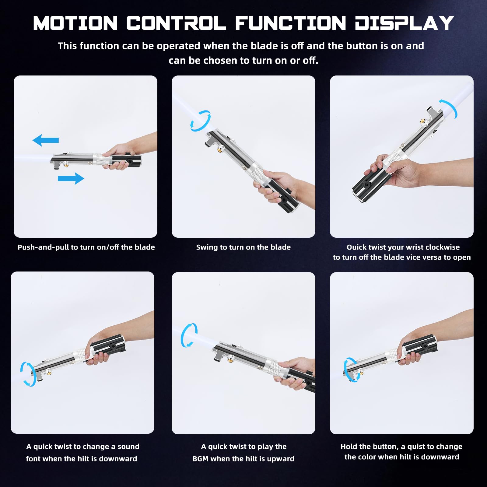 Saberforms Dueling Lightsaber with 12 RGB Colors, 16 Sound Fonts, and Motion Control, Force FX Lightsabers with Premium Metal Hilt and Replaceable Blade, Lightsaber for Adults and Kids