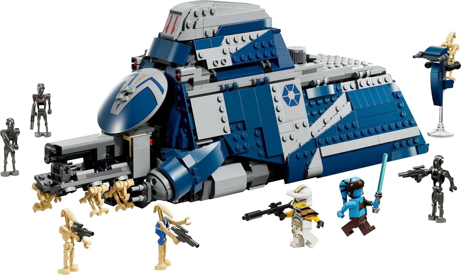 LEGO Star Wars: The Clone Wars Separatist MTT in the Battle of Felucia - Toy with Lightsaber - Kids' Gift for Boys and Girls - Model Building for Display and Collecting - 75435