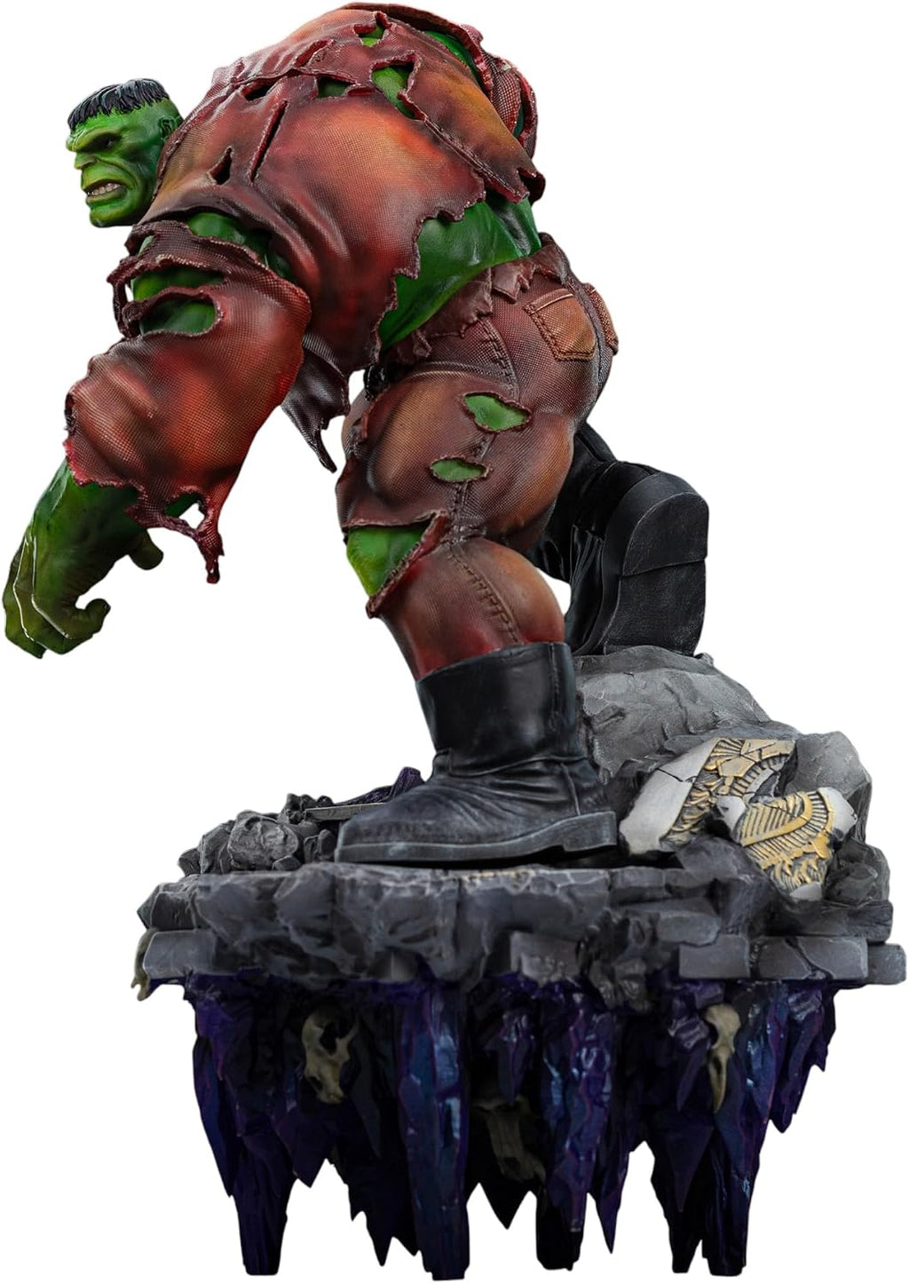 Iron Studios Sammlerstück, Kunststatue, Maßstab 1/10 Hulk Deluxe – Infinity Gauntlet Diorama, Polystone, mehrfarbig, 32,3 cm