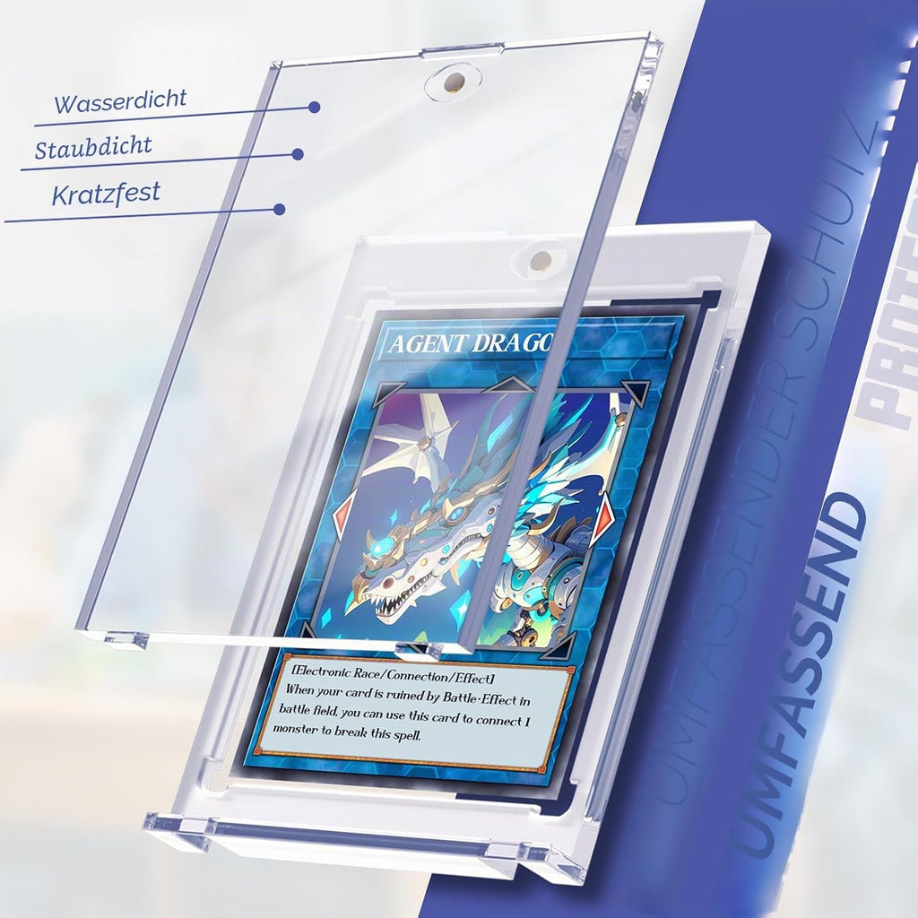 10 Stück 35PT Magnetic Card Holder, UV-Schutz Sammelkarten Hüllen