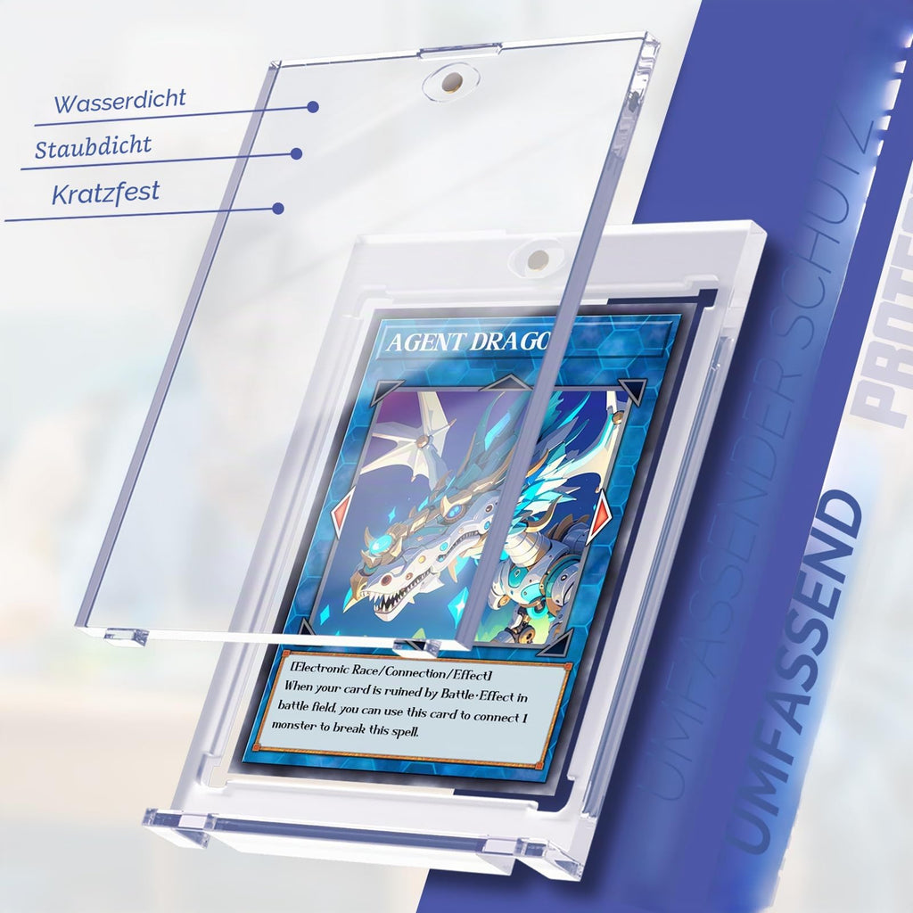 10 Stück 35PT Magnetic Card Holder, UV-Schutz Sammelkarten Hüllen