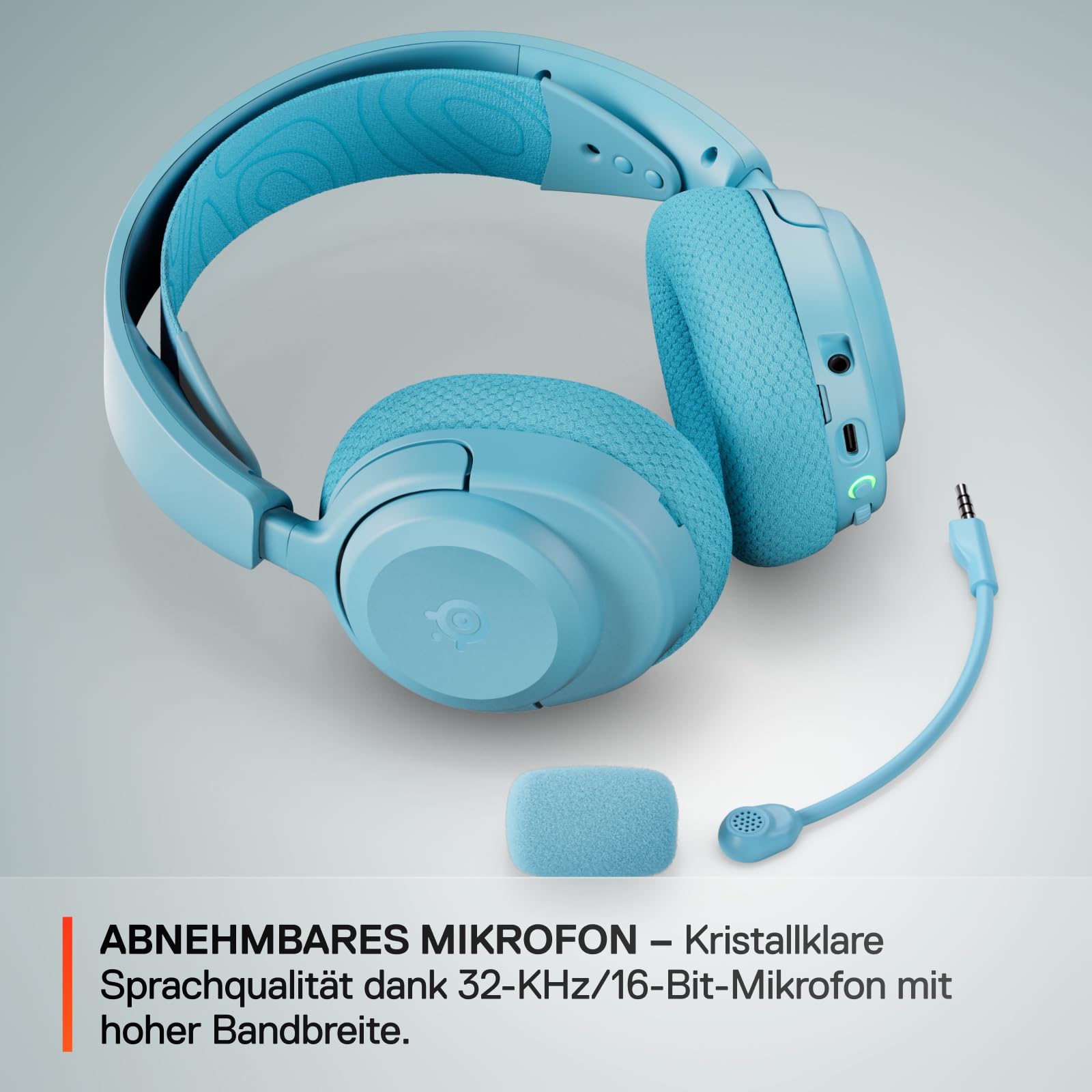 SteelSeries Arctis Nova 3P Wireless - PS5 Headset & PC Gaming Headset – App-Steuerung – 40 Std. Akku – Neodym-Magnet-Treiber – 2,4 GHz/Bluetooth – Abnehmbares Mikrofon – Für PS5, PC, Switch - Schwarz