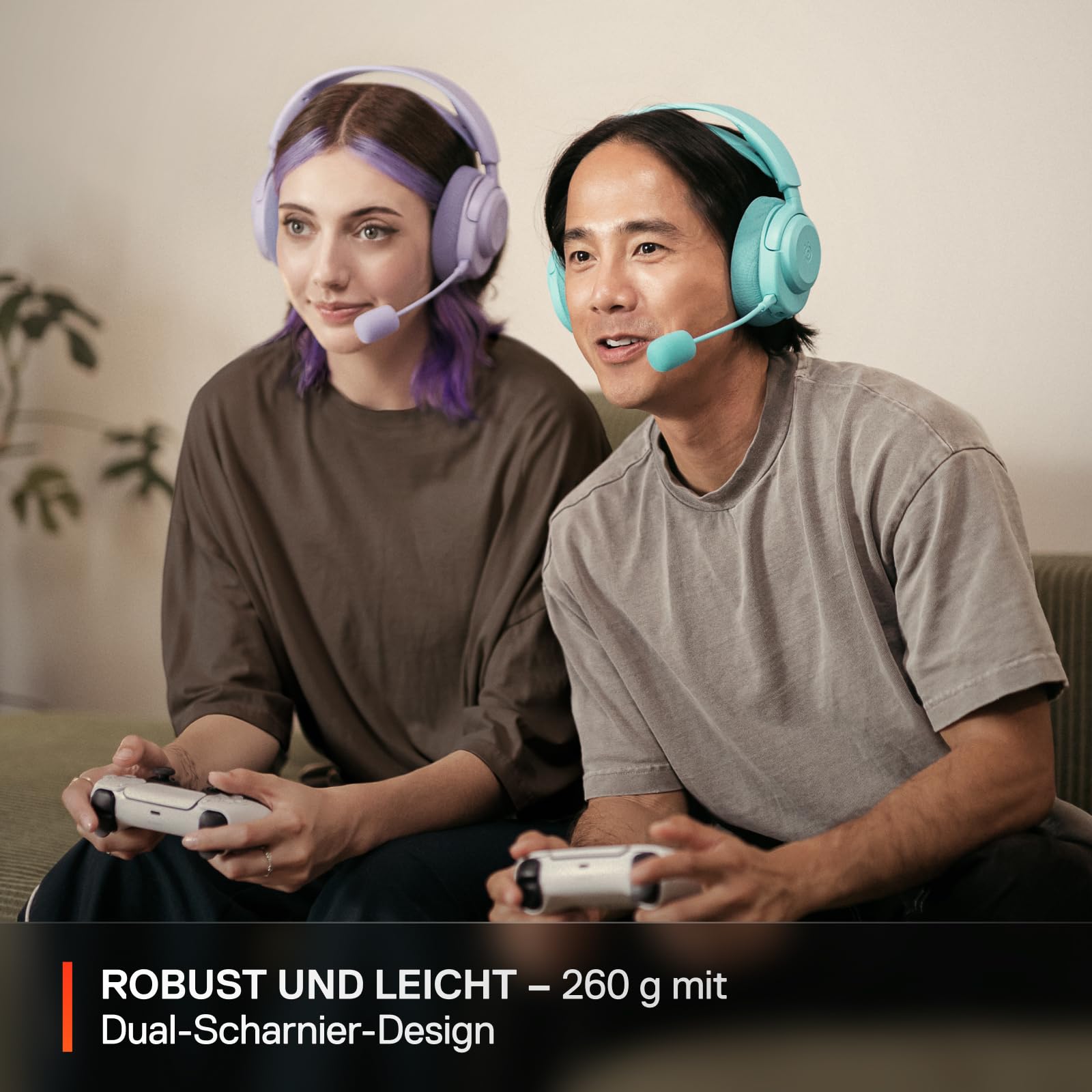 SteelSeries Arctis Nova 3P Wireless - PS5 Headset & PC Gaming Headset – App-Steuerung – 40 Std. Akku – Neodym-Magnet-Treiber – 2,4 GHz/Bluetooth – Abnehmbares Mikrofon – Für PS5, PC, Switch - Schwarz