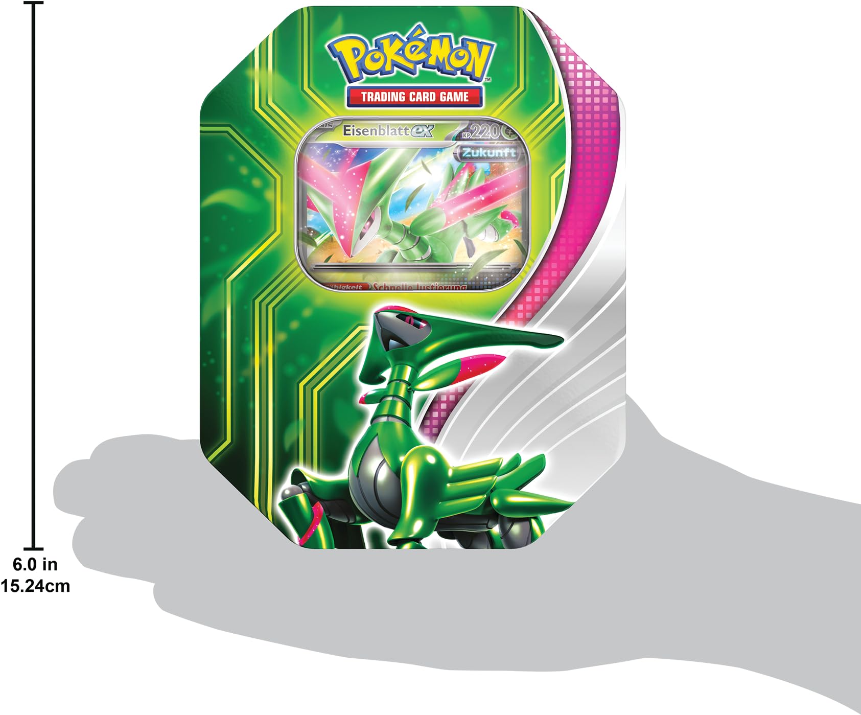 Pokémon-Sammelkartenspiel: Tin-Box Paradoxclash: Windewoge-ex (1 holografische Promokarte & 4 Boosterpacks)