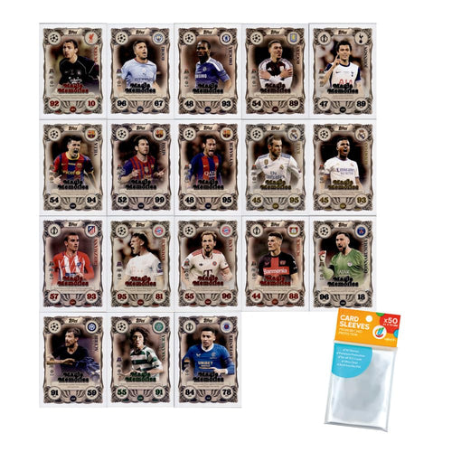 Bundle mit Topps Match Attax Champions League 2025/26 Trading Cards + Exklusive Collect-it Hüllen (Alle 4 Ball Master Karten)