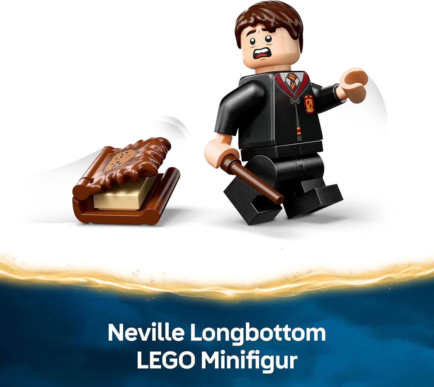 LEGO Harry Potter The Monster Book of Monsters - Interactive Toy with Pull-Back Motor and Biting Mouth - with Neville Longbottom Mini-Figure - Gift for Kids, Harry Potter Fans - 76449