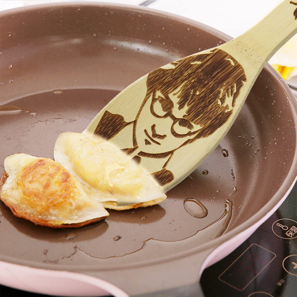 Gravierte Holzlöffel-Set mit 5 – Lustige Harry Geschenke Kochlöffel, Küchenutensilien zum Kochen, Einweihungsgeschenk, Harry Weihnachten Geschenke für Frauen oder Männer (Küche/Deko)