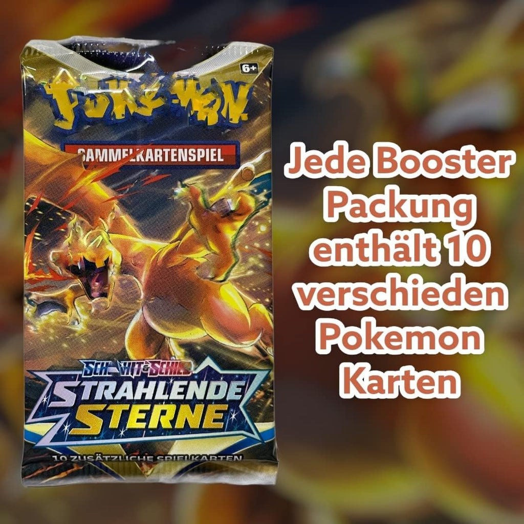 Heartforcards Shipping Protection compatible with Booster Packs + 3 PKM German Packs Original Mystery Trading Cards