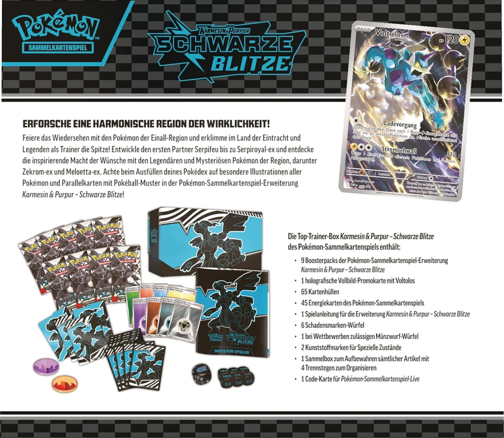 Pokemon Mega Entwicklungen Dunkelnacht – Top Trainer Box TTB - Deutsch NEU & OVP und BB-Toy-Trades-Toploader