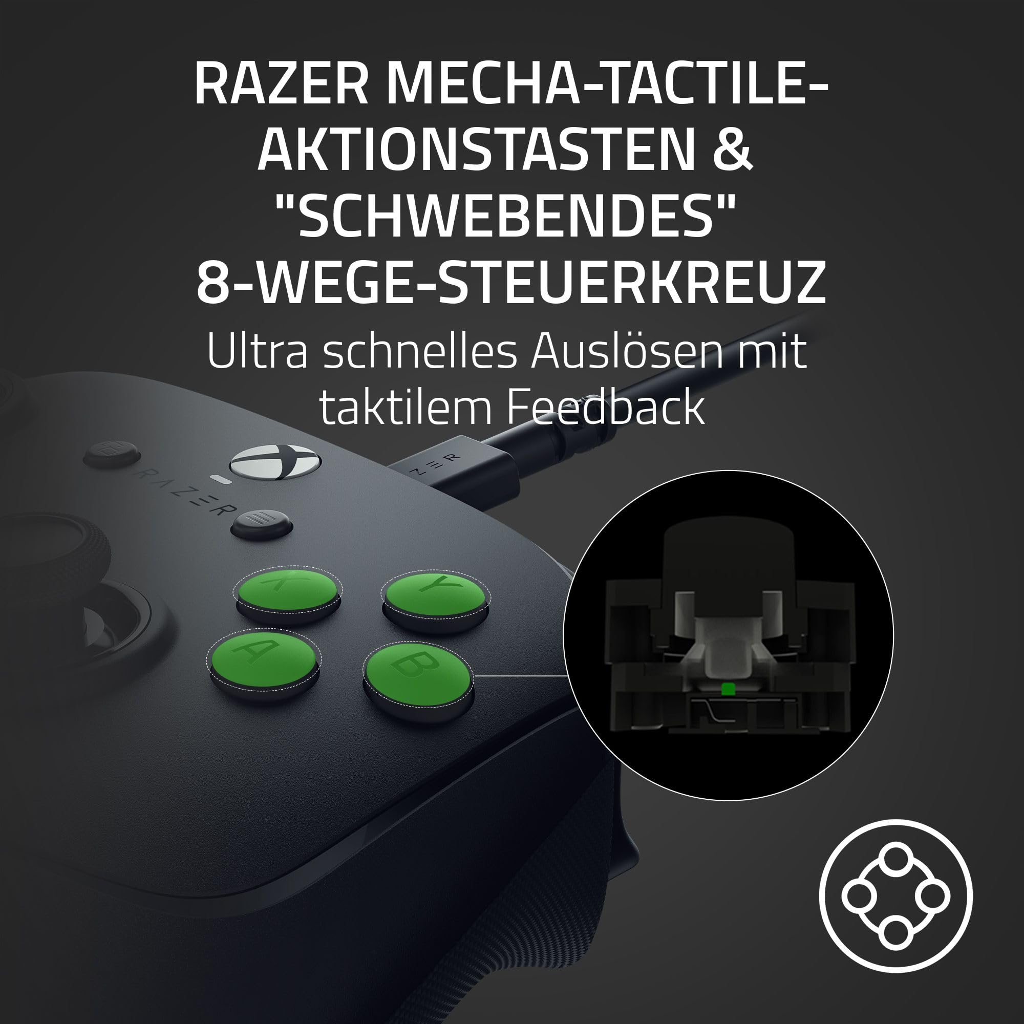 Razer Wolverine V3 Pro - Kabelloser Esports Controller für Xbox & PC (HyperSpeed Wireless, Mecha Tactile Action Buttons, Anti-Drift Hall Effect Analog Sticks, haptische Vibrationen) Schwarz