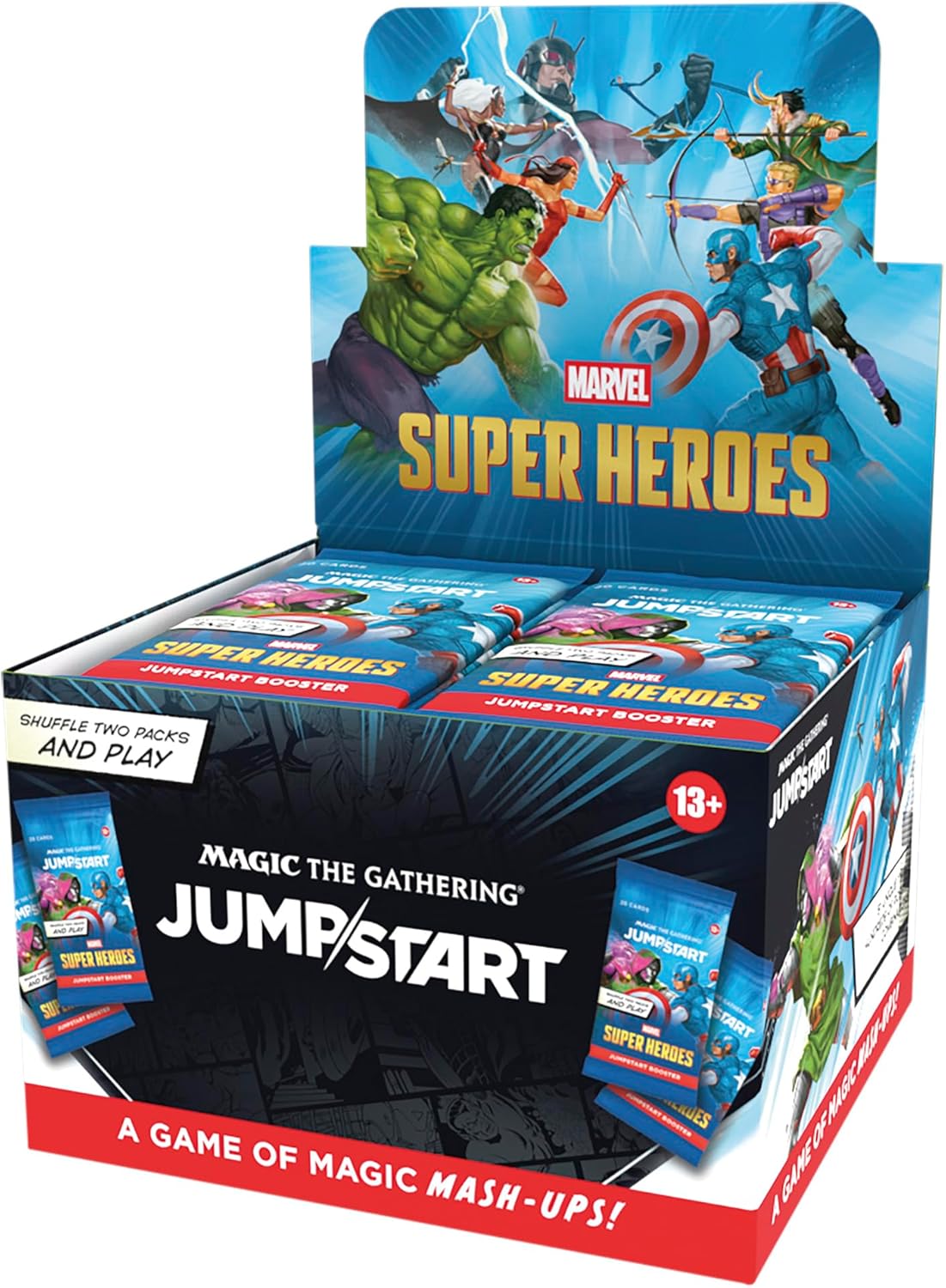 Magic: The Gathering | Marvel Super Heroes Jumpstart Booster Box | 24 Packs | Kartenspiel für 2 Spieler