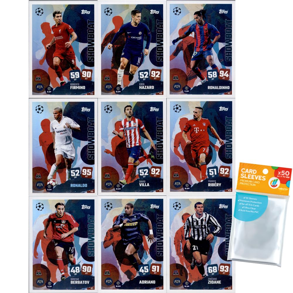 Bundle mit Topps Match Attax Champions League 2025/26 Trading Cards + Exklusive Collect-it Hüllen (Alle 4 Ball Master Karten)