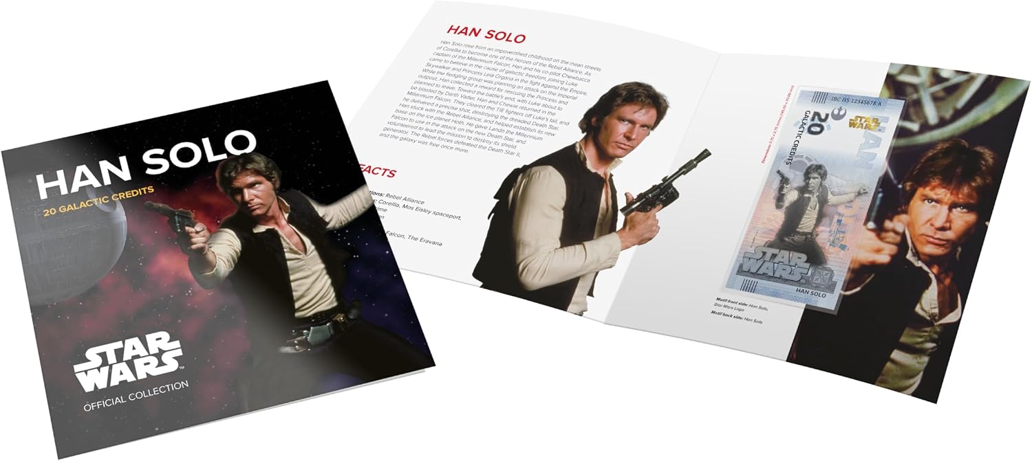 FANTASY CLUB Star Wars Original Han Solo Trilogie | Offizielles Merchandising | Limitierte Auflage mit goldenem Hologramm und UV-Effekten