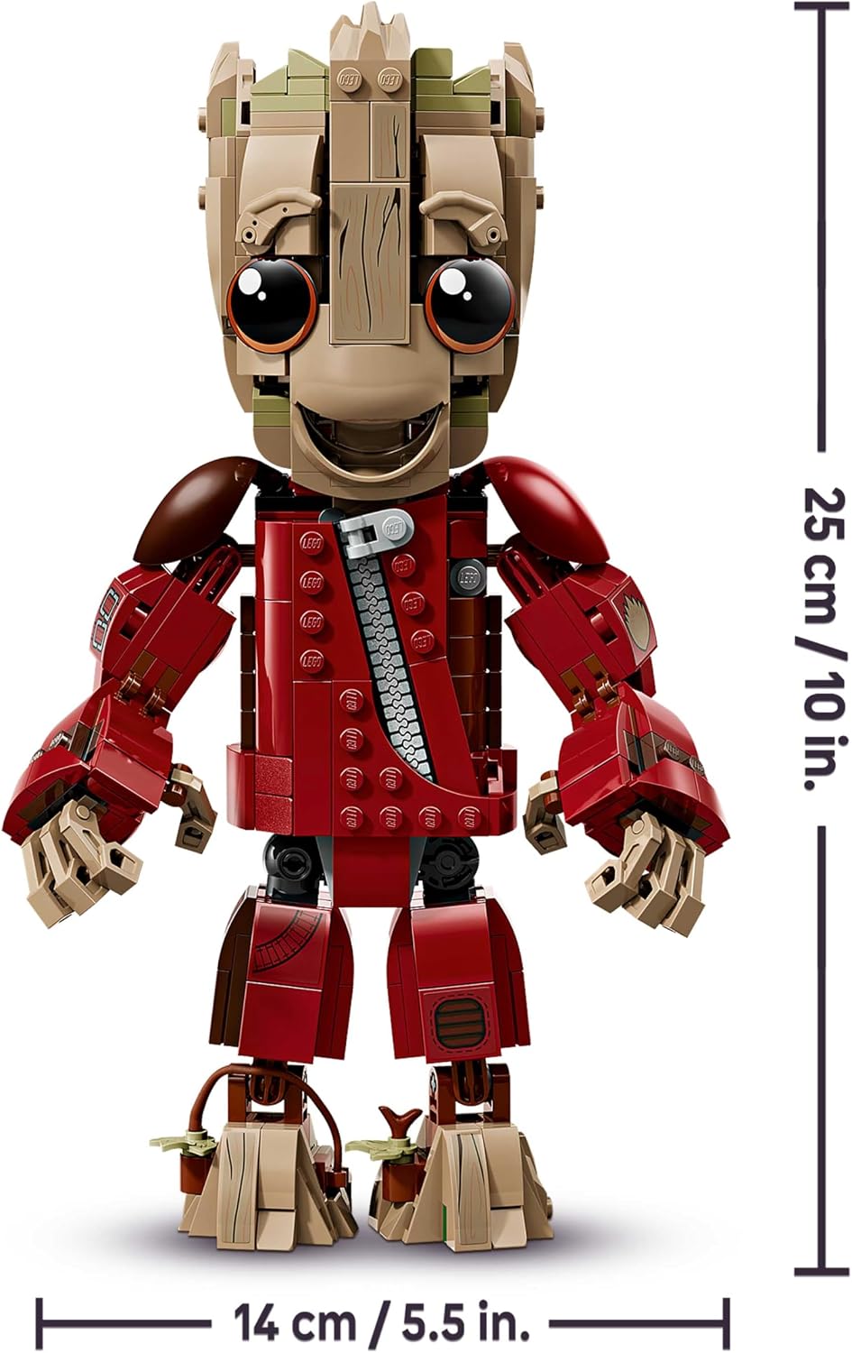 LEGO | Groot im Ravager-Outfit - Superhelden Spielzeug mit baubarer Figur für Rollenspiele - Kinder Konstruktionsspielzeug - Kreatives Geschenk für Jungen ab 10 Jahren, Mädchen und Filmfans - 76341
