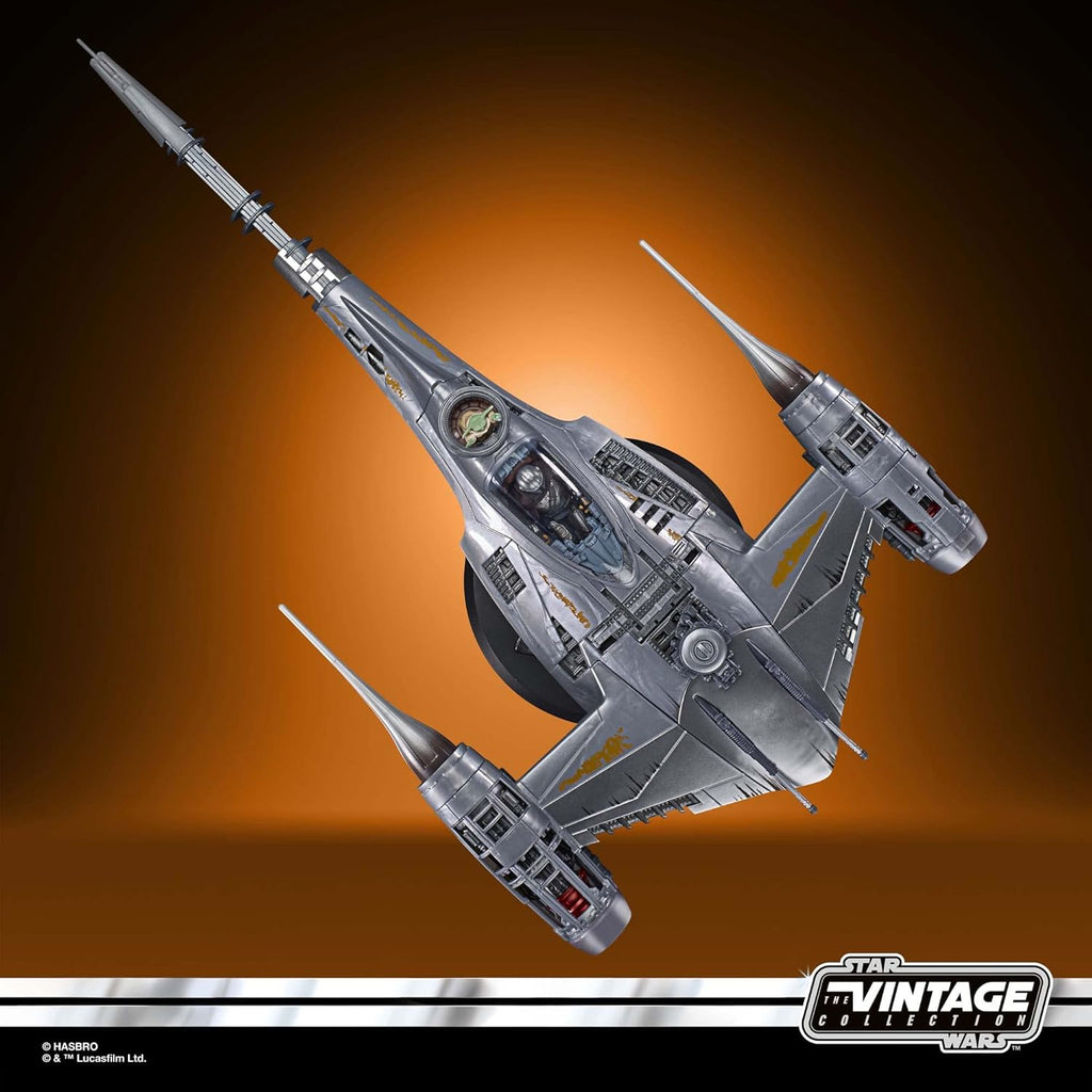 Hasbro Star Wars The Vintage Collection Mandalorian's N-1 Starfighter, Action-Figur (9,5 cm) und Fahrzeug zu The Mandalorian