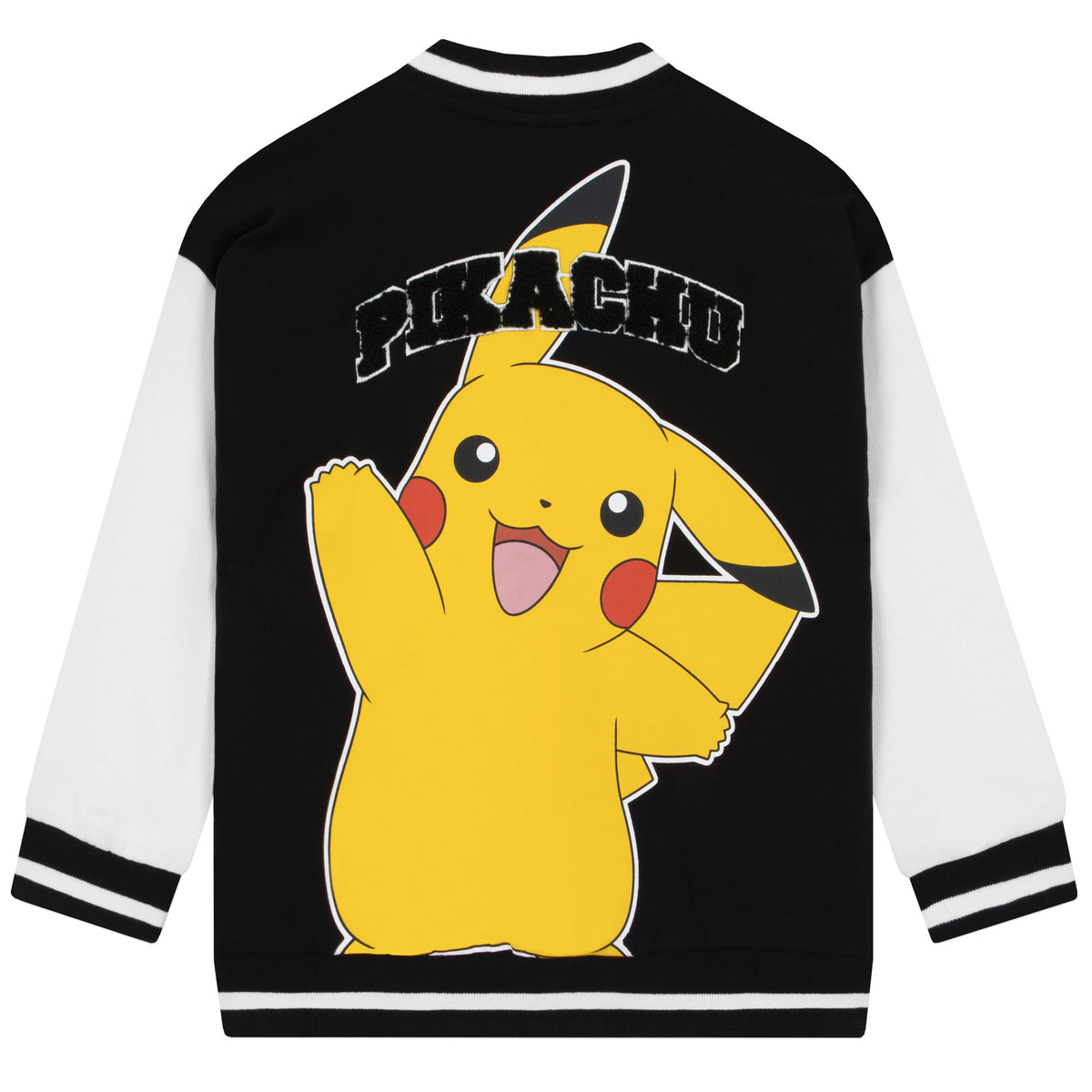 Pokemon Jacke Für Jungen, Pikachu Bomberjacke Mit Bouclé Applikation, Jacken Für Jungen Aus Baumwolle, Jacke Bomberjacke Mit Print Im Versity-Stil