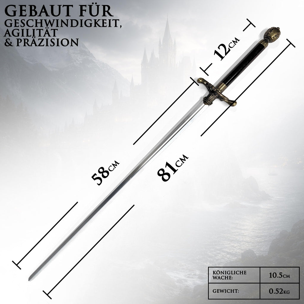 Game of Thrones Schwert | Authentisches Stück aus der Welt von Westeros | Stahlschwert | Hochwertige Verarbeitung | Perfekt für Sammler und Fans von Game of Thrones