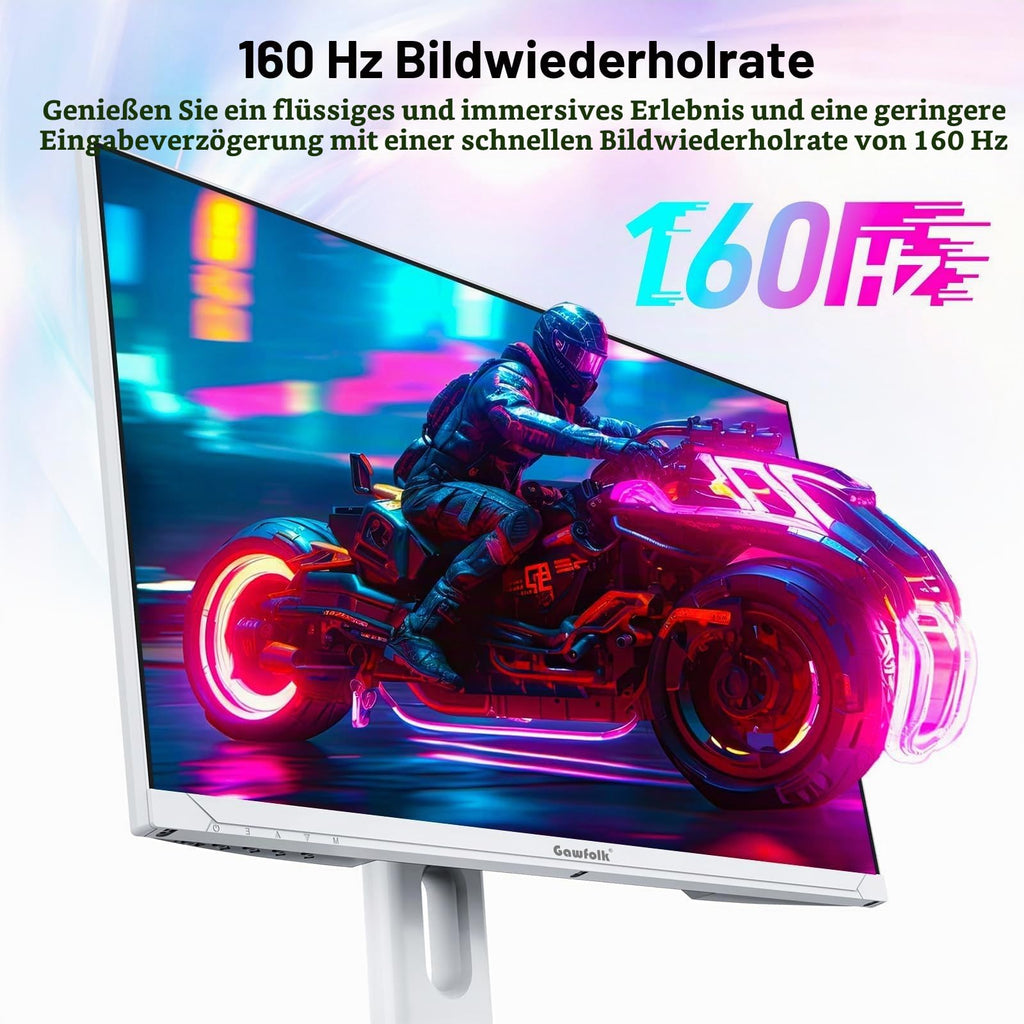 Gawfolk UltraWide Monitor 34 Zoll IPS, Gaming PC Bildschirm 120Hz DFHD(2560×1080P), 21:9 Rahmenloses Computerbildschirm mit FreeSync, HDMI, DisplayPort, VESA 75 * 75mm, Schwarz