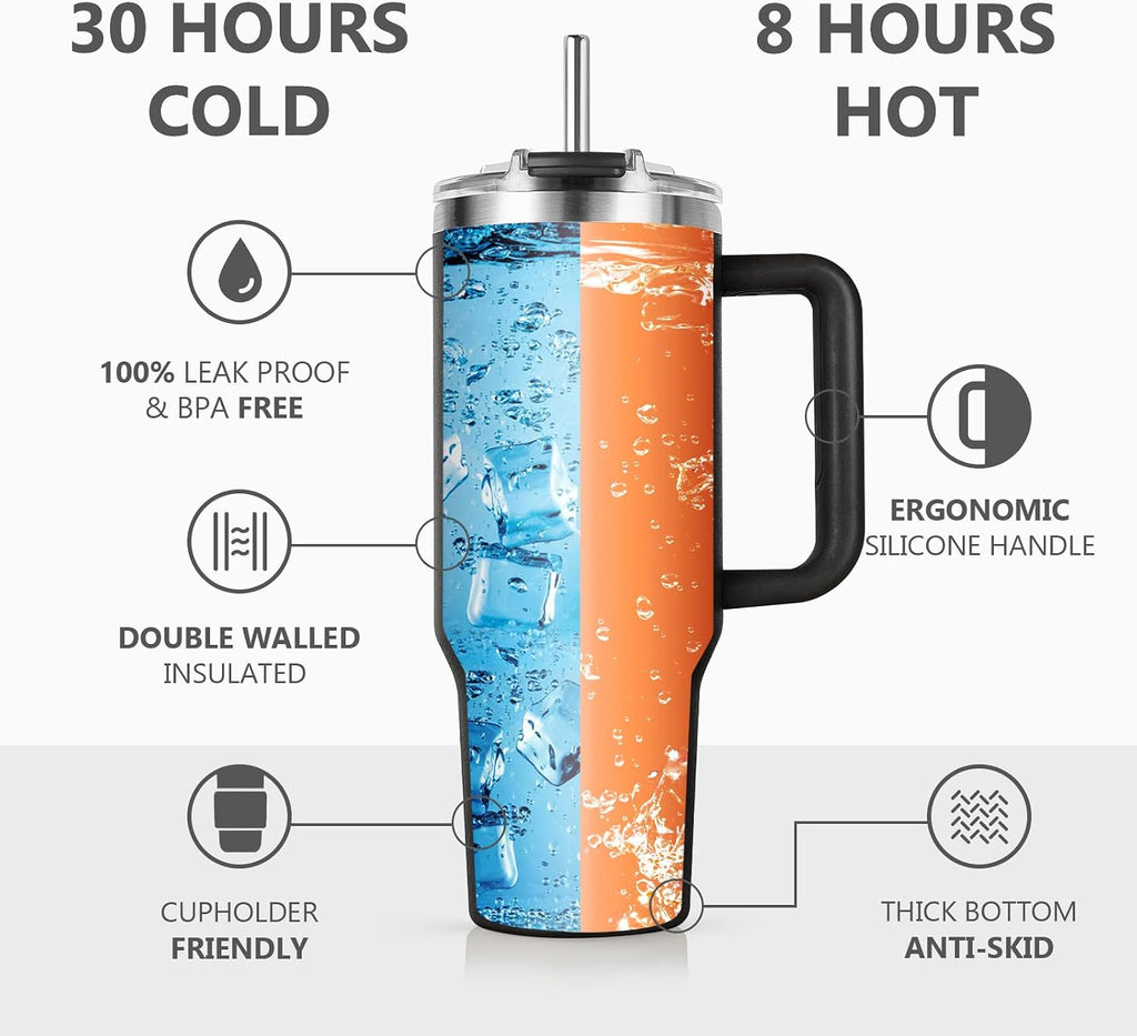 Gamer Geschenk, Geschenke für Männer, Geschenkidee für Computerspieler, Gaming-Fans und Zocker, Geburtstagsgeschenk, Geschenke für Papa Freund Mann, 40 OZ Thermobecher mit Deckel und Strohhalm