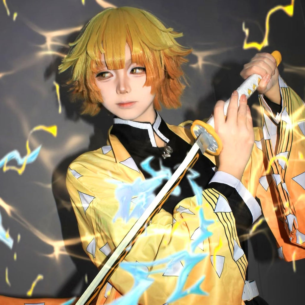 Bocguy Anime Cosplay, Giyuu/Shinobu/Mitsuri/Muichirou/Tanjiro/Nezuko/Zenitsu Anime Kostüm Erwachsene, Animecharakter Kimono Uniform für Karneval Halloween Cosplayparty AnimeConventions