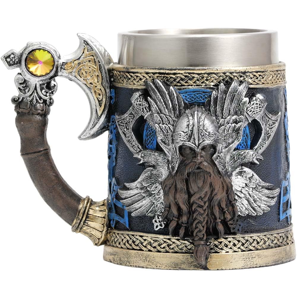 ZONSUSE Mittelalter Drache Kelch, Gotischer Drachen Kelch, Flugsaurier Edelstahl Weinkelch, Roter Drache auf Kreuzsockel, Magischer Dragon Goblet,Idee Geschenk für Fantasy Fans 200ml (Rot Goblet)