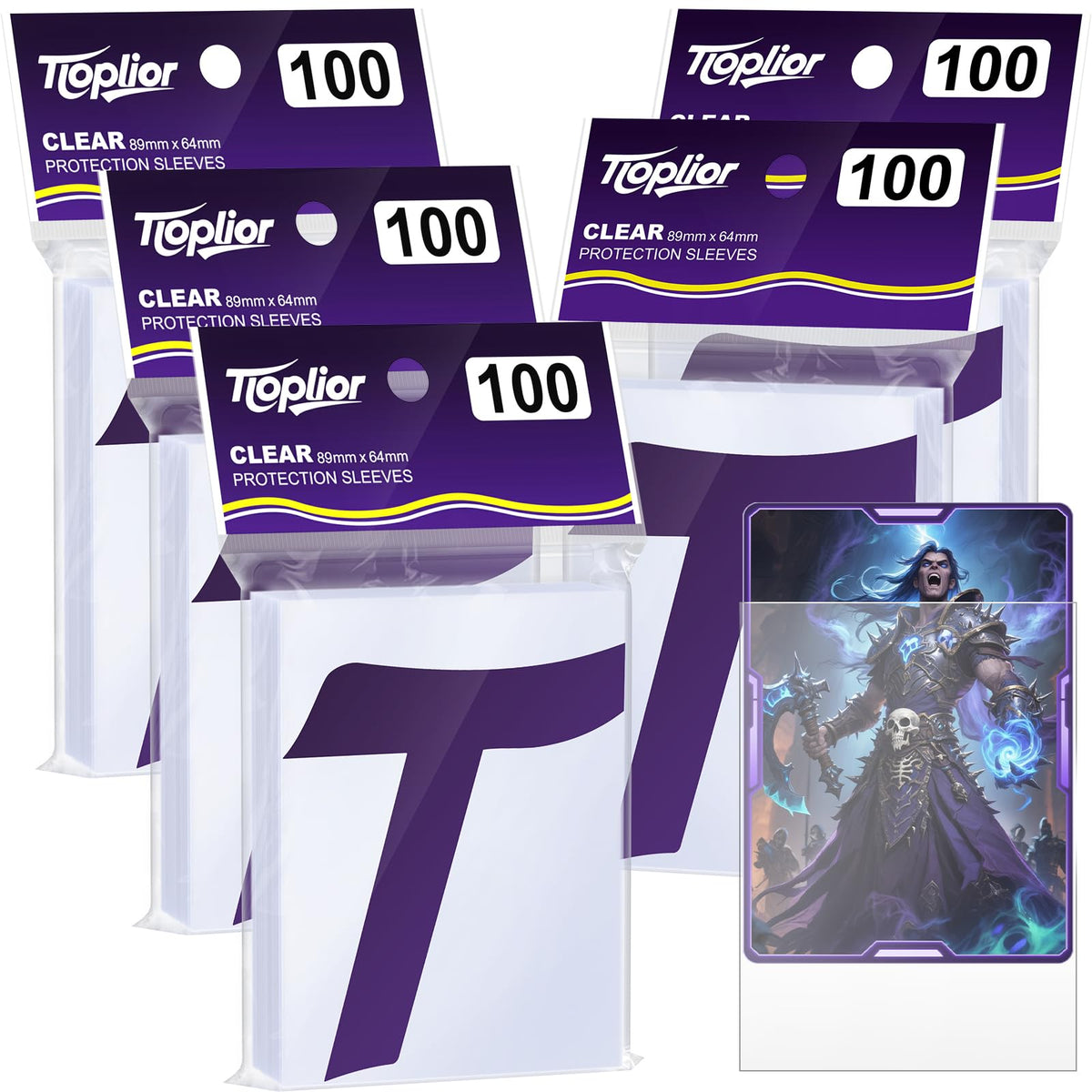600ct Sammelkartenhülle Perfekte Passform MTG Kartenhüllen Sportkartenschutz für Fotokarte, Standard TCG Karten Sleeve Fit für Magic Baseball Card 66 * 91 mm (600)