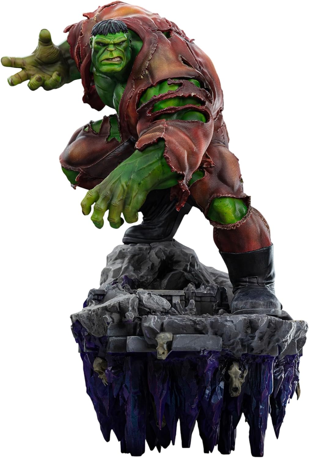 Iron Studios Sammlerstück, Kunststatue, Maßstab 1/10 Hulk Deluxe – Infinity Gauntlet Diorama, Polystone, mehrfarbig, 32,3 cm