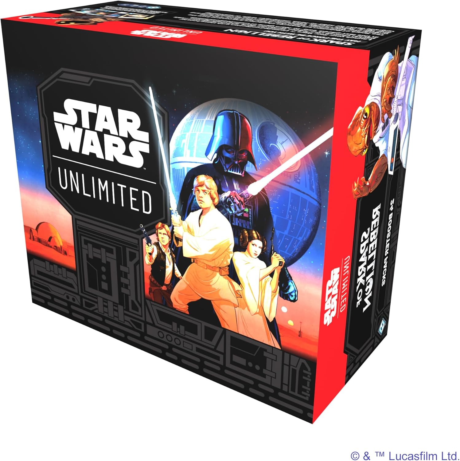 Star Wars: Unlimited TCG Spark of Rebellion Booster Display (24 Booster Packs) - Trading Card Game, Alter 12+, 2 Spieler, 20 Minuten, von Fantasy Flight Games, Englisch
