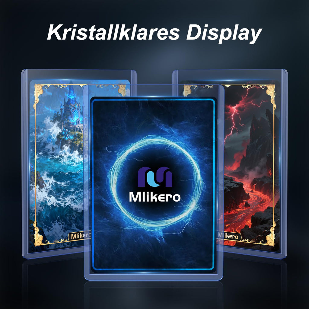 Mlikero 400 Card Sleeves, 3"x4" Toploaders, Card Protectors Compatible with MTG, Trading Cards, Sports Cards (200 Toploaders + 200 Soft Sleeves)