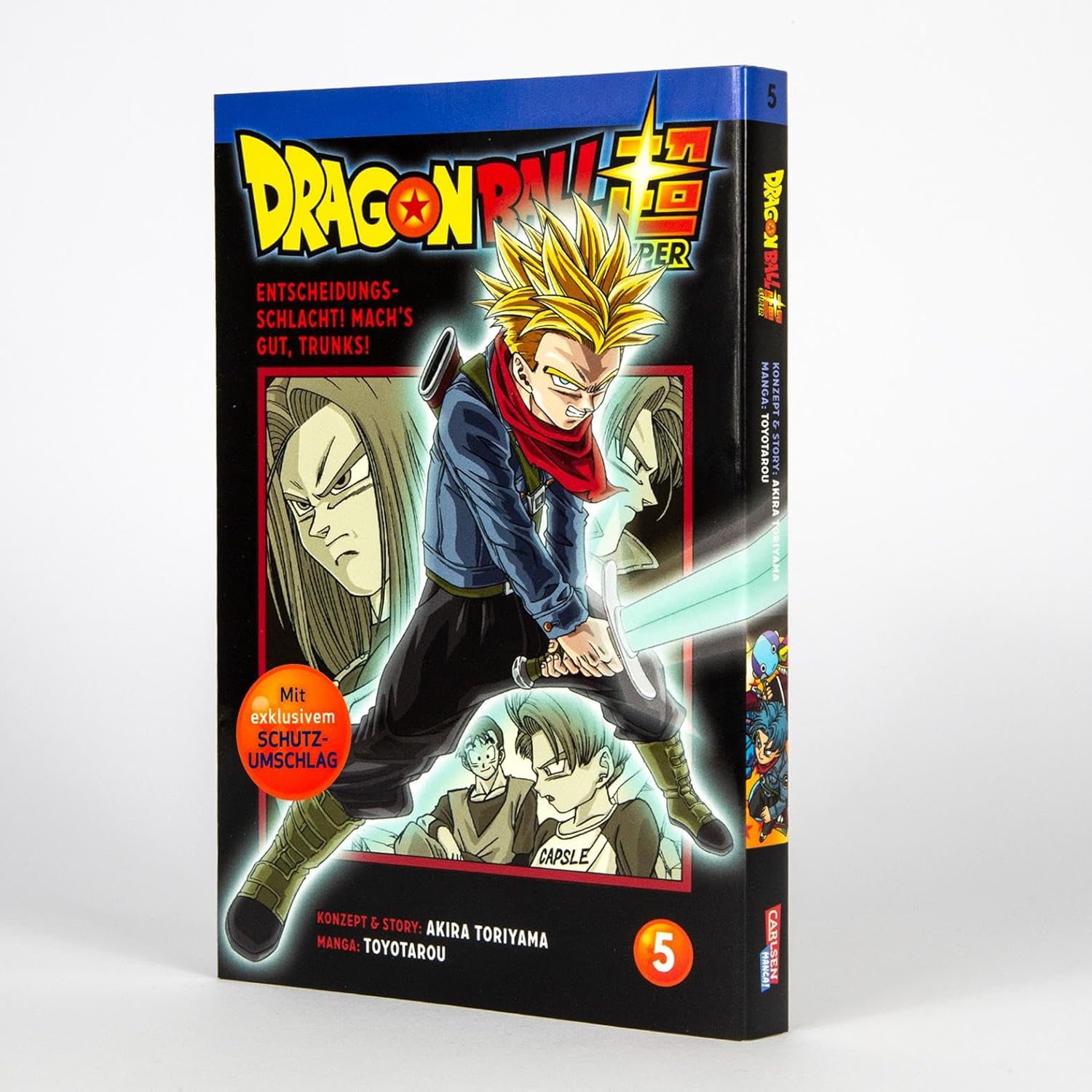 Dragon Ball Super Bände 1-5 im Sammelschuber mit Extra: Die Fortsetzung der Action-Manga-Serie ab 10 Jahren über epische Schlachten und kosmische Abenteuer