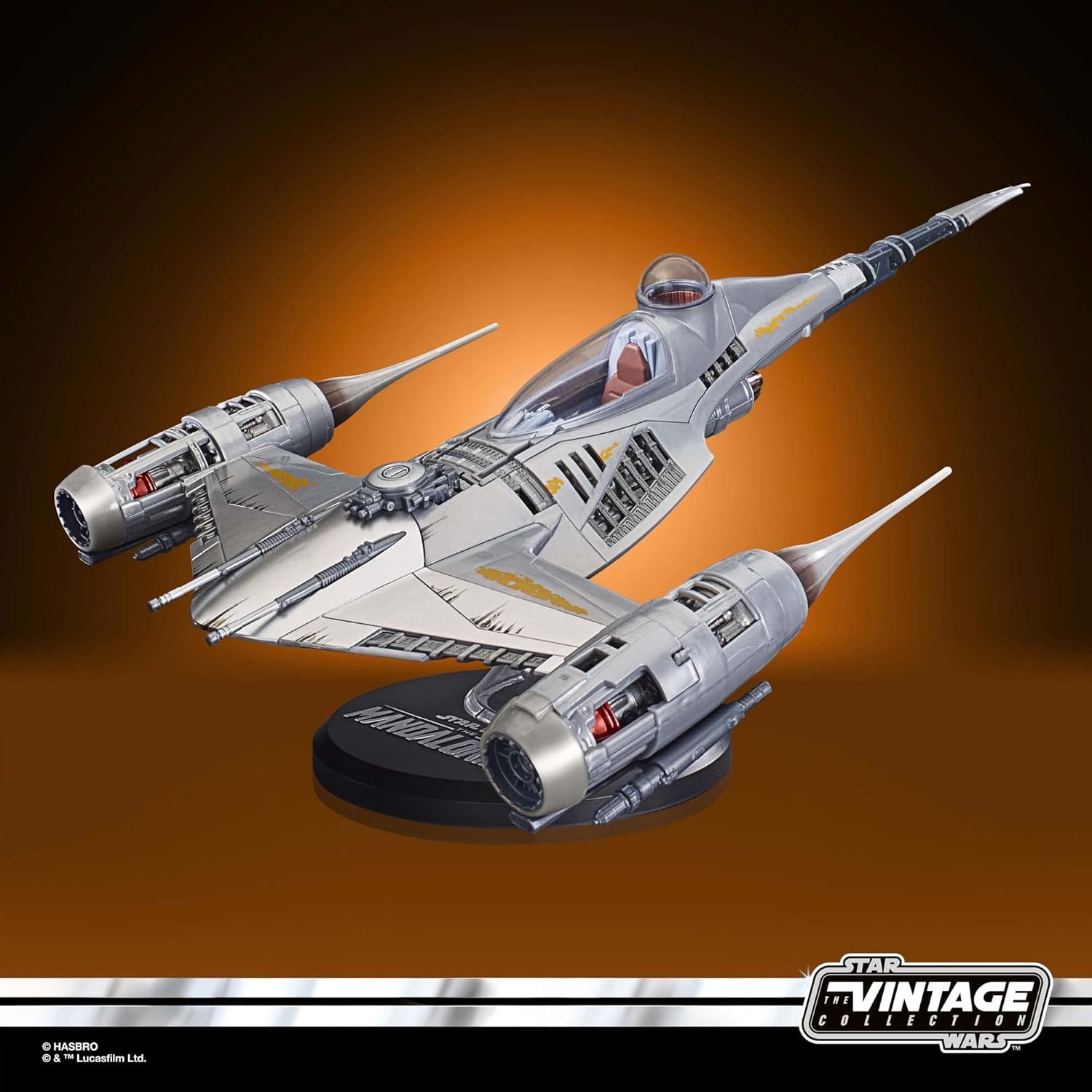 Hasbro Star Wars The Vintage Collection Mandalorian's N-1 Starfighter, Action-Figur (9,5 cm) und Fahrzeug zu The Mandalorian