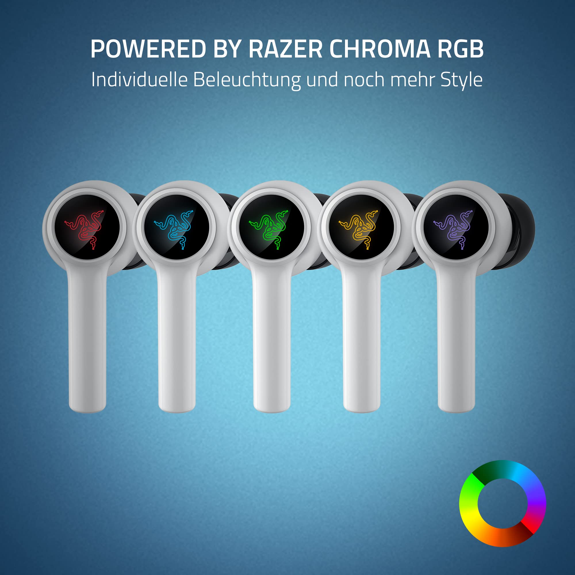 Razer Hammerhead HyperSpeed - Drahtlose Multiplattform-Gaming in ear Kopfhörer für Xbox (True Wireless Gaming Earbuds mit HyperSpeed Wireless & Bluetooth 5.3, Chroma RGB) Schwarz