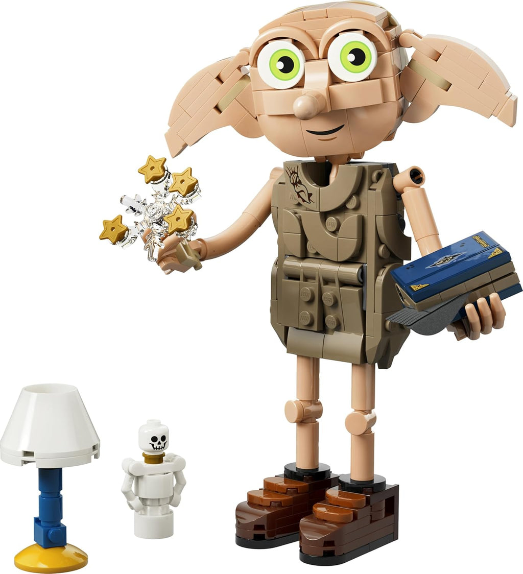 LEGO Harry Potter Dobby the Free Elf Toy - Model Convertible into a Kreacher Figure - DIY Kids' Room Decor - Gift for Girls, Boys, and Fans Ages 8+ - 76469
