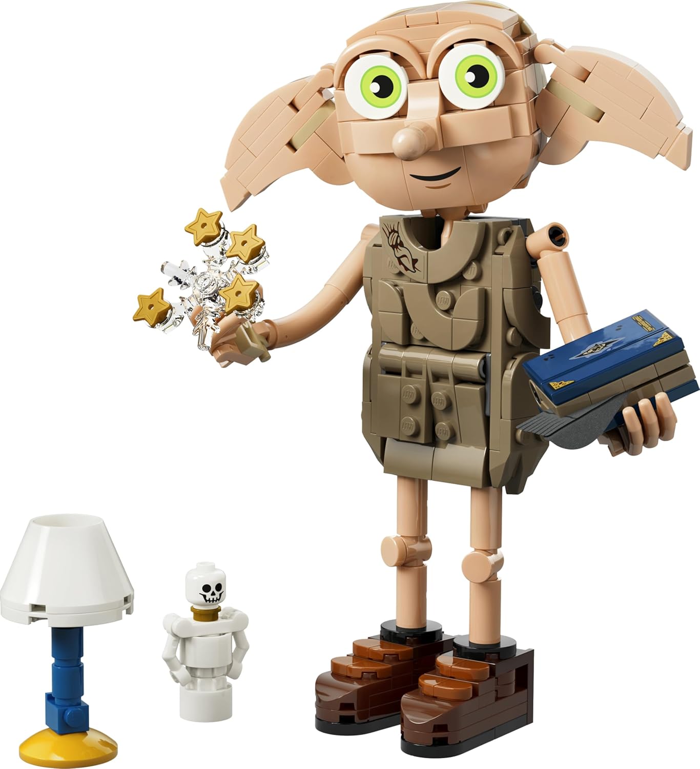 LEGO Harry Potter Dobby the Free Elf Toy - Model Convertible into a Kreacher Figure - DIY Kids' Room Decor - Gift for Girls, Boys, and Fans Ages 8+ - 76469