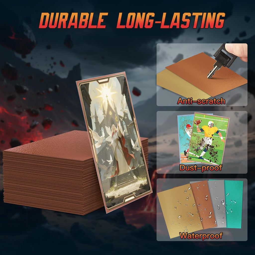 600ct Sammelkartenhülle Perfekte Passform MTG Kartenhüllen Sportkartenschutz für Fotokarte, Standard TCG Karten Sleeve Fit für Magic Baseball Card 66 * 91 mm (600)