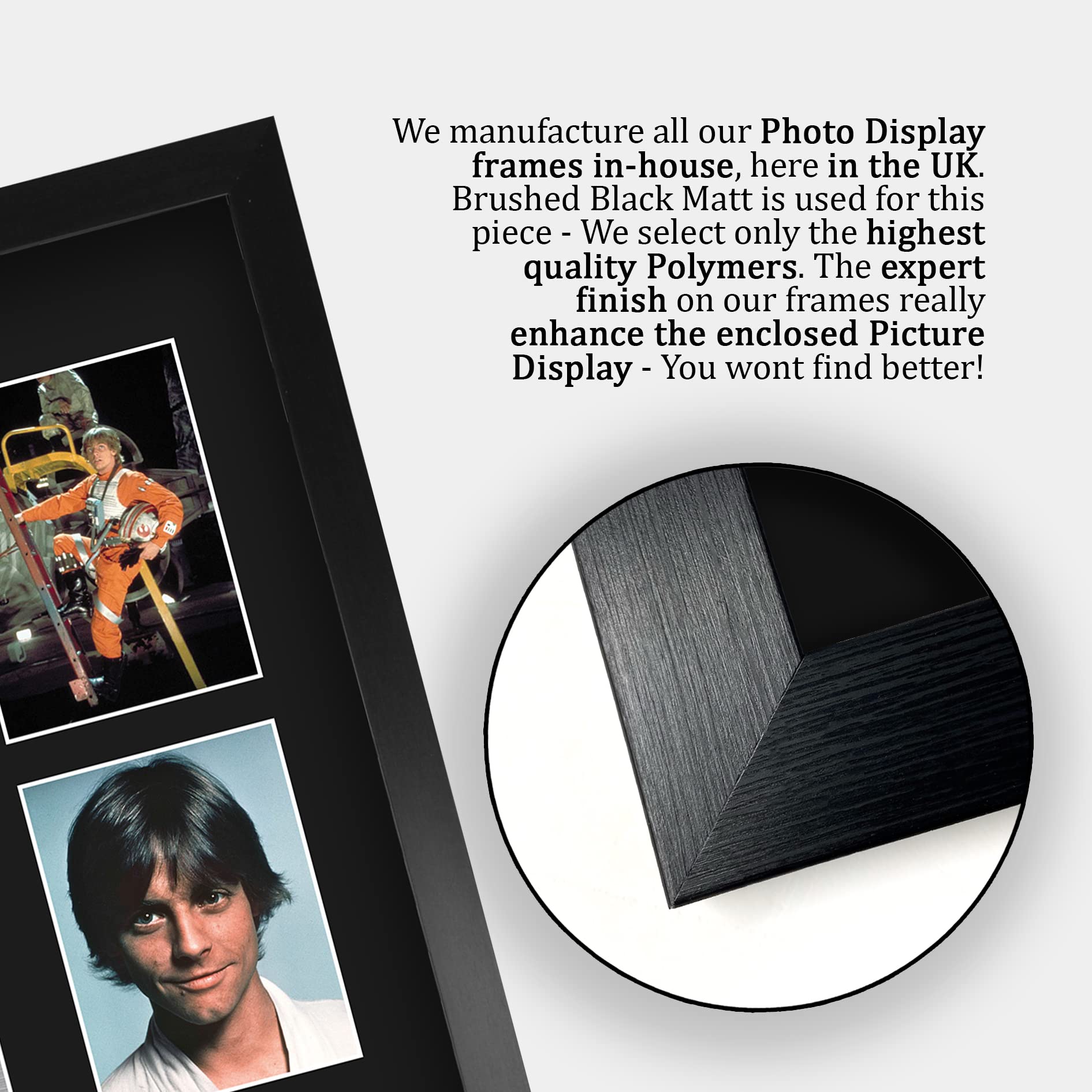 HWC Trading FR A3 Mark Hamill Star Wars Luke Skywalker Geschenke Gedruckt, Signiert Autogramm Bild Display Für Film-Erinnerungsstücke-Fans - A3 Eingerahmt