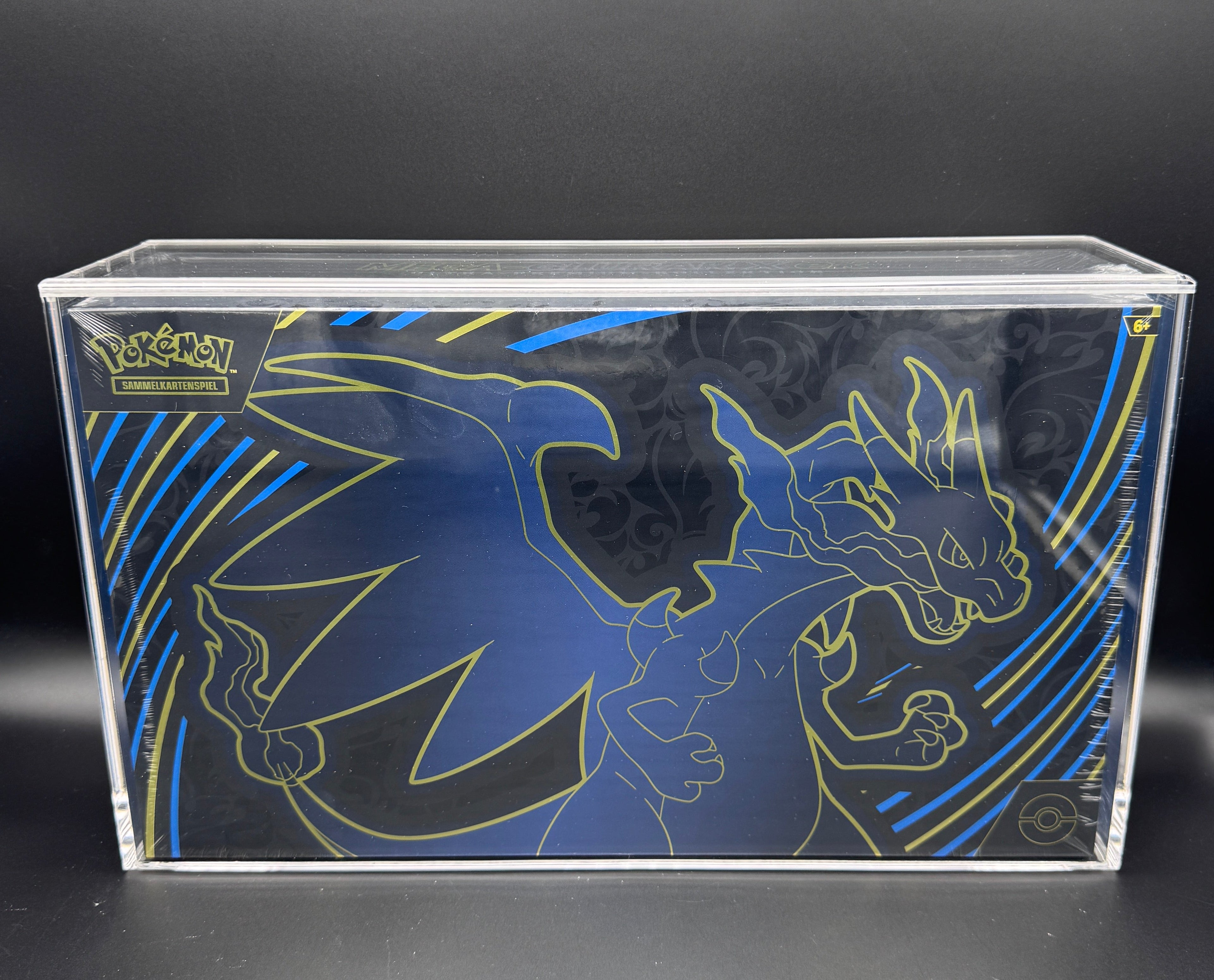 Premium Acrylcase für Mega Glurak X ex & 151 Ultra Premium Kollektion/UPC
