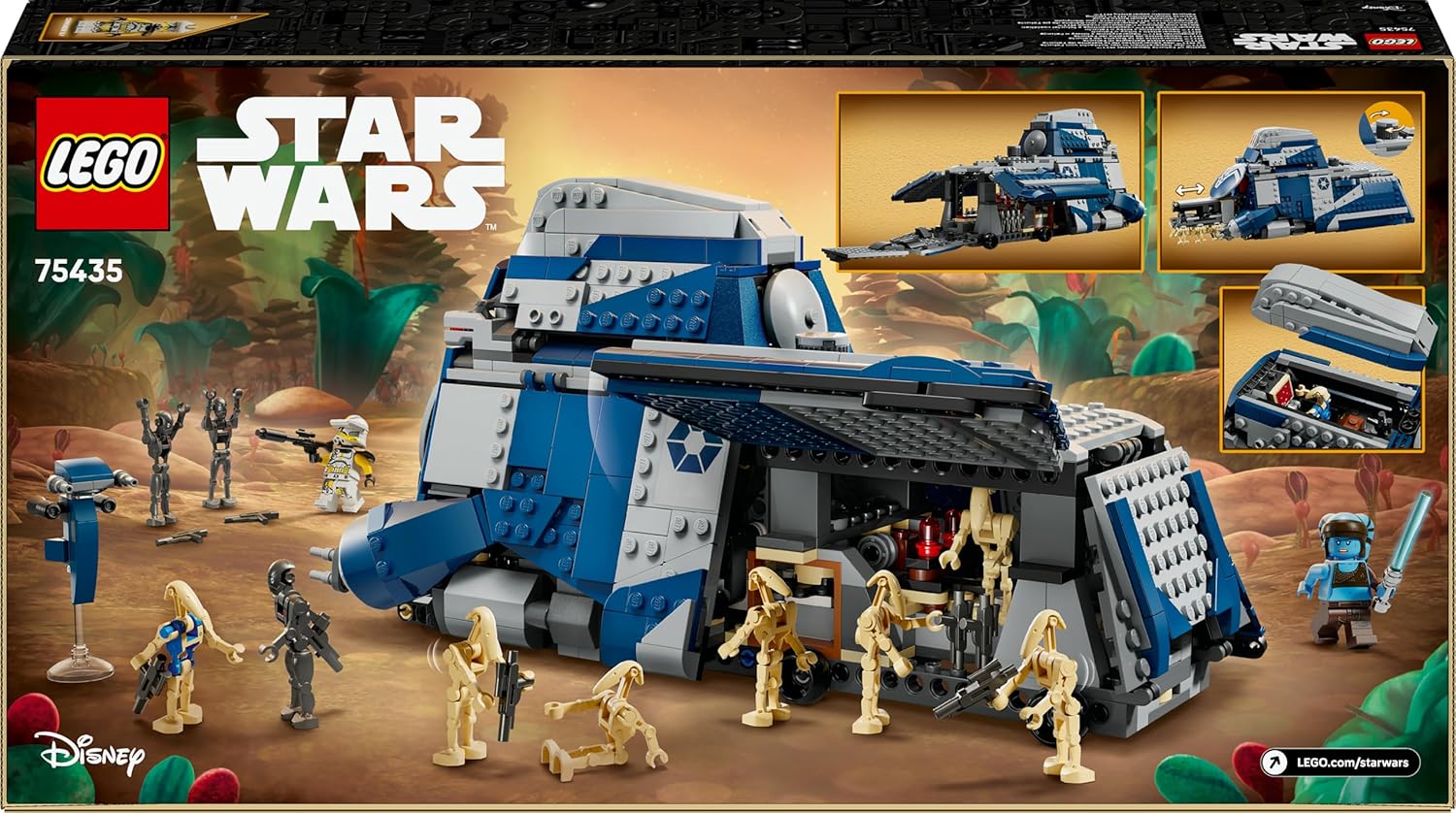 LEGO Star Wars: The Clone Wars Separatist MTT in the Battle of Felucia - Toy with Lightsaber - Kids' Gift for Boys and Girls - Model Building for Display and Collecting - 75435