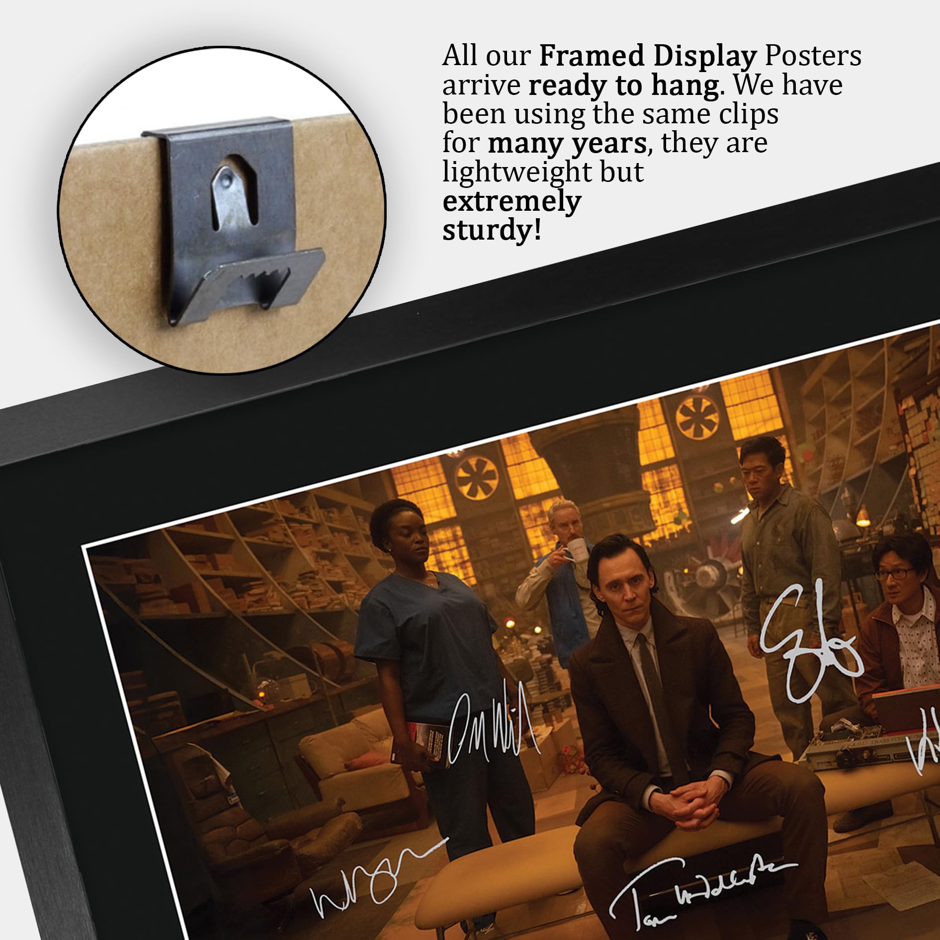 HWC Trading Loki Gifts Printed Signed Autograph Photo for TV Memorabilia Fans - A3 Framed