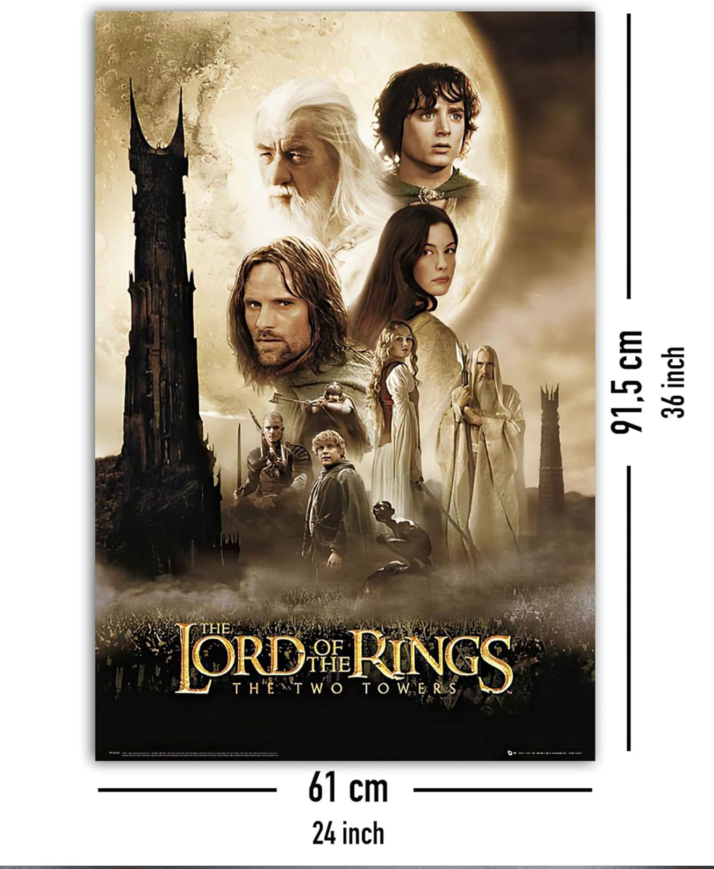 Herr der Ringe Posterset 3 Filmplakate 61 x 91,5 cm