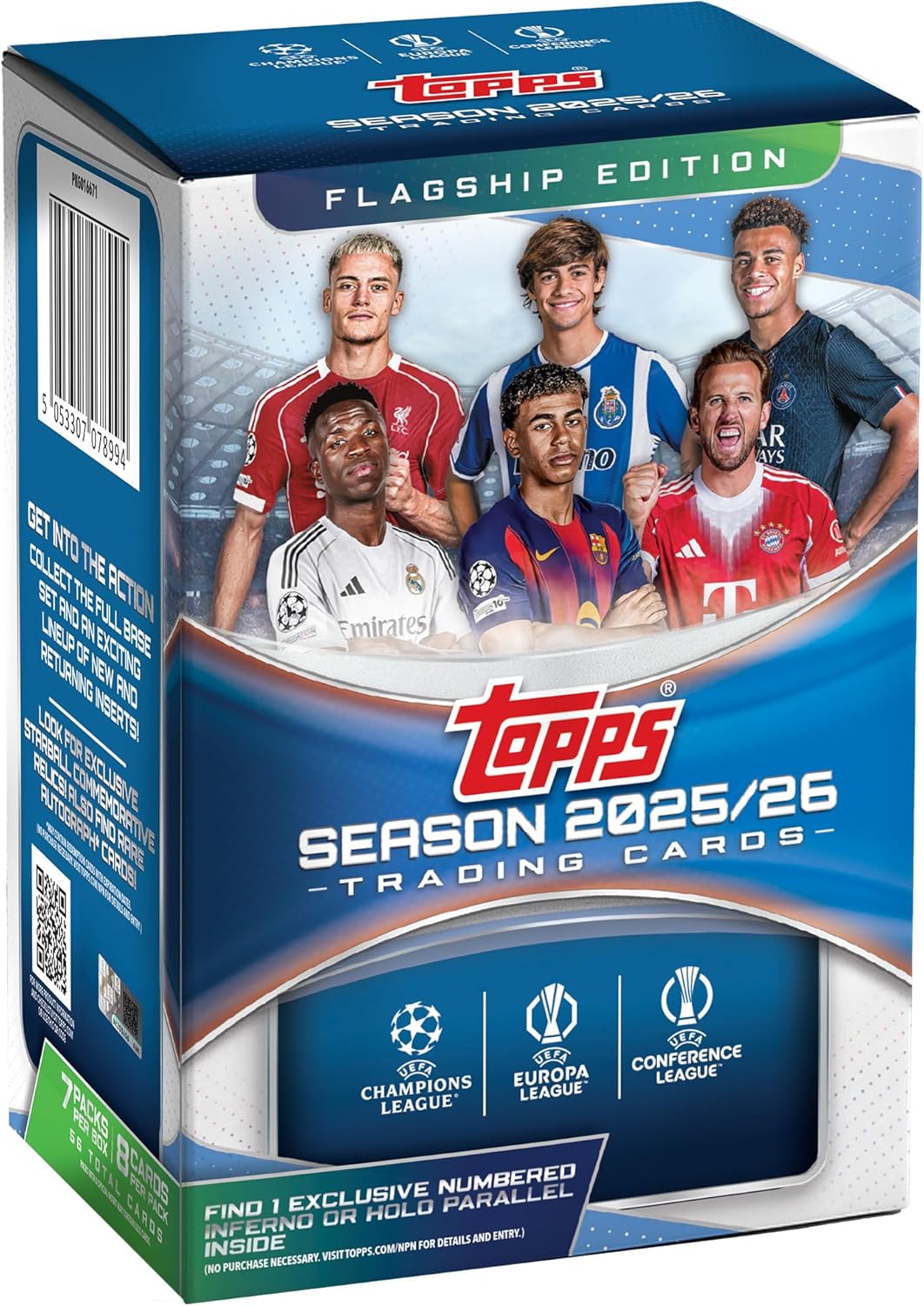 2025-26 Topps UEFA Club-Wettbewerbe Fußball – Fabrikversiegelt – Vorteilsbox