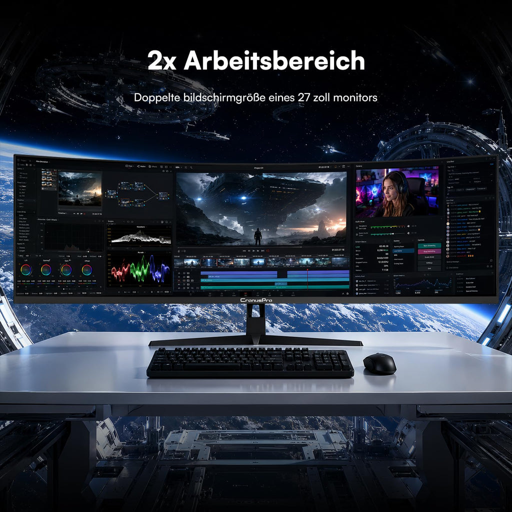 34 Zoll Ultrawide Curved Gaming Monitor, 165Hz, 1ms MPRT, UWQHD